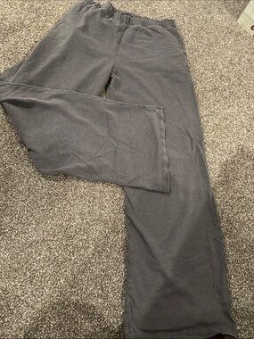 Brandy Melville Charcoal Gray Wide-Leg Sweatpants